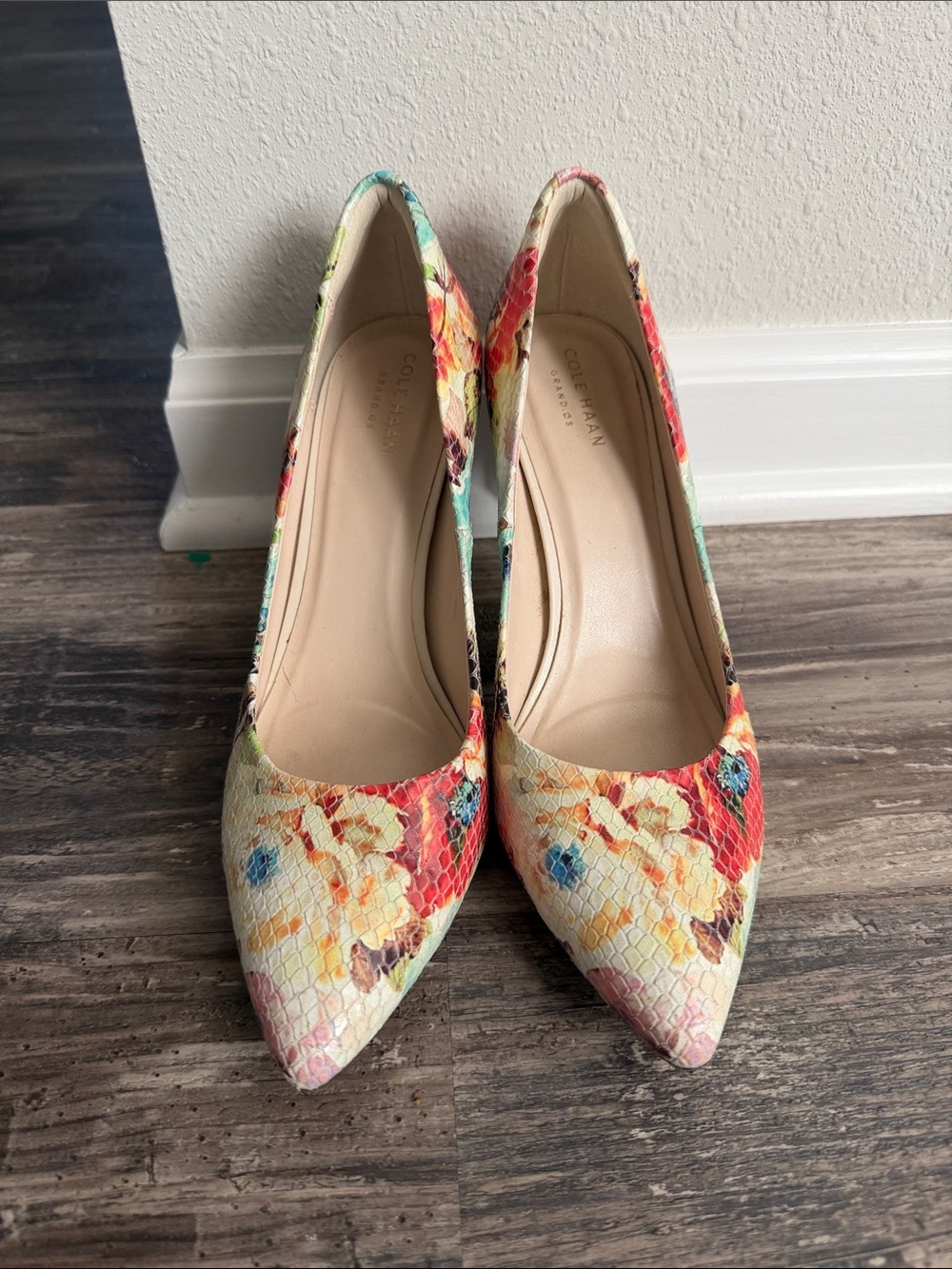 Cole Haan Floral Multicolor Pointed-Toe Pumps